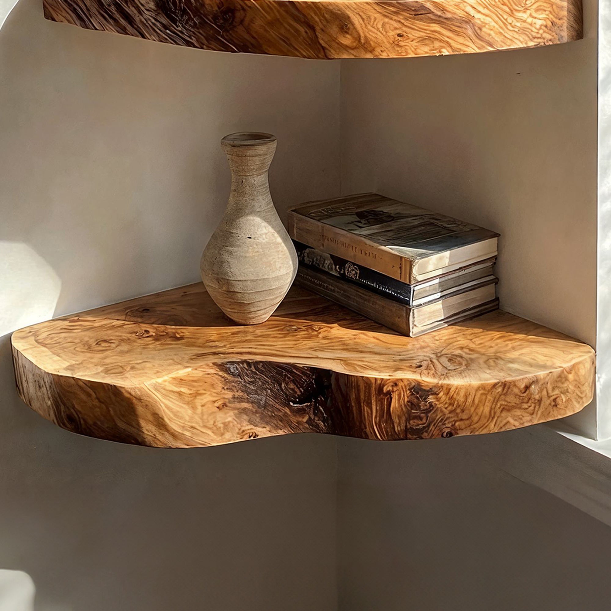 Wooden Floating Corner Shelves SILDTFL033