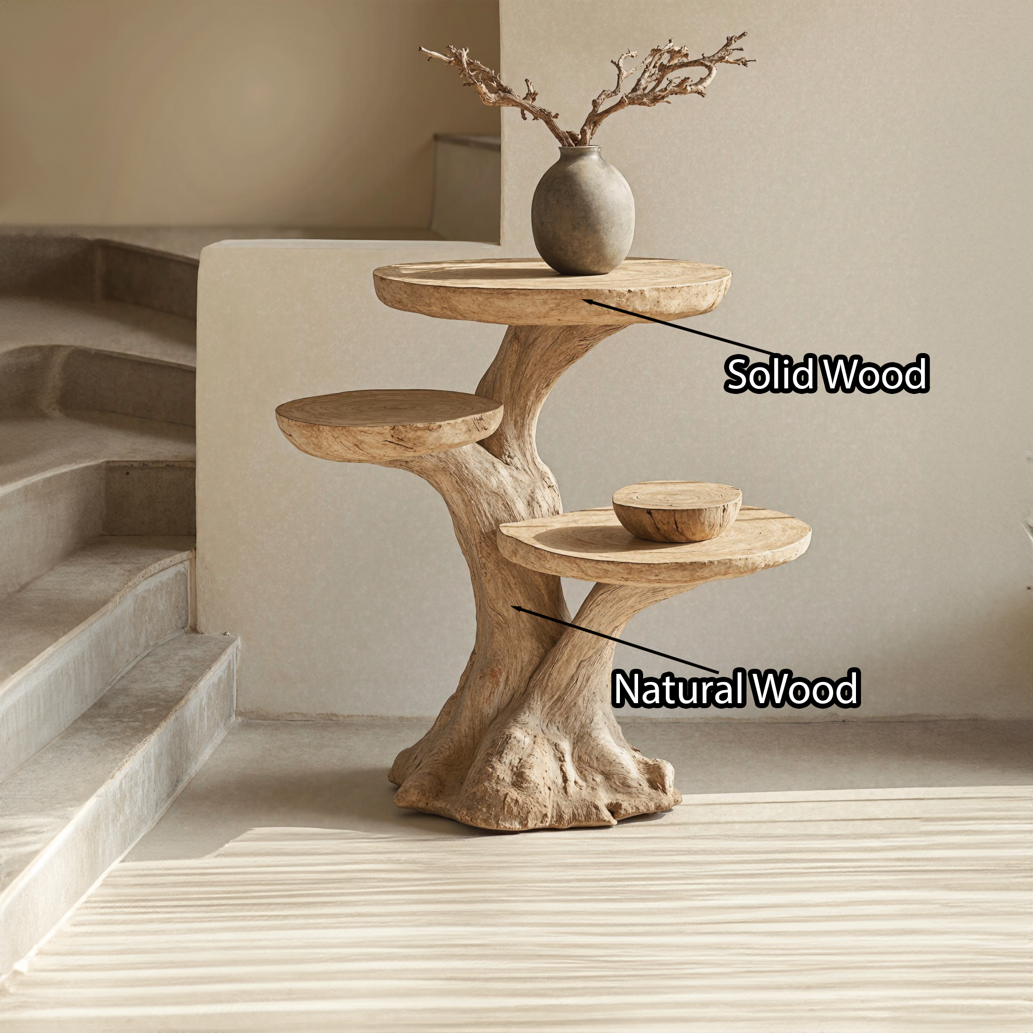 Reclaimed Wood End Table Living Edge Table SILDTEN025