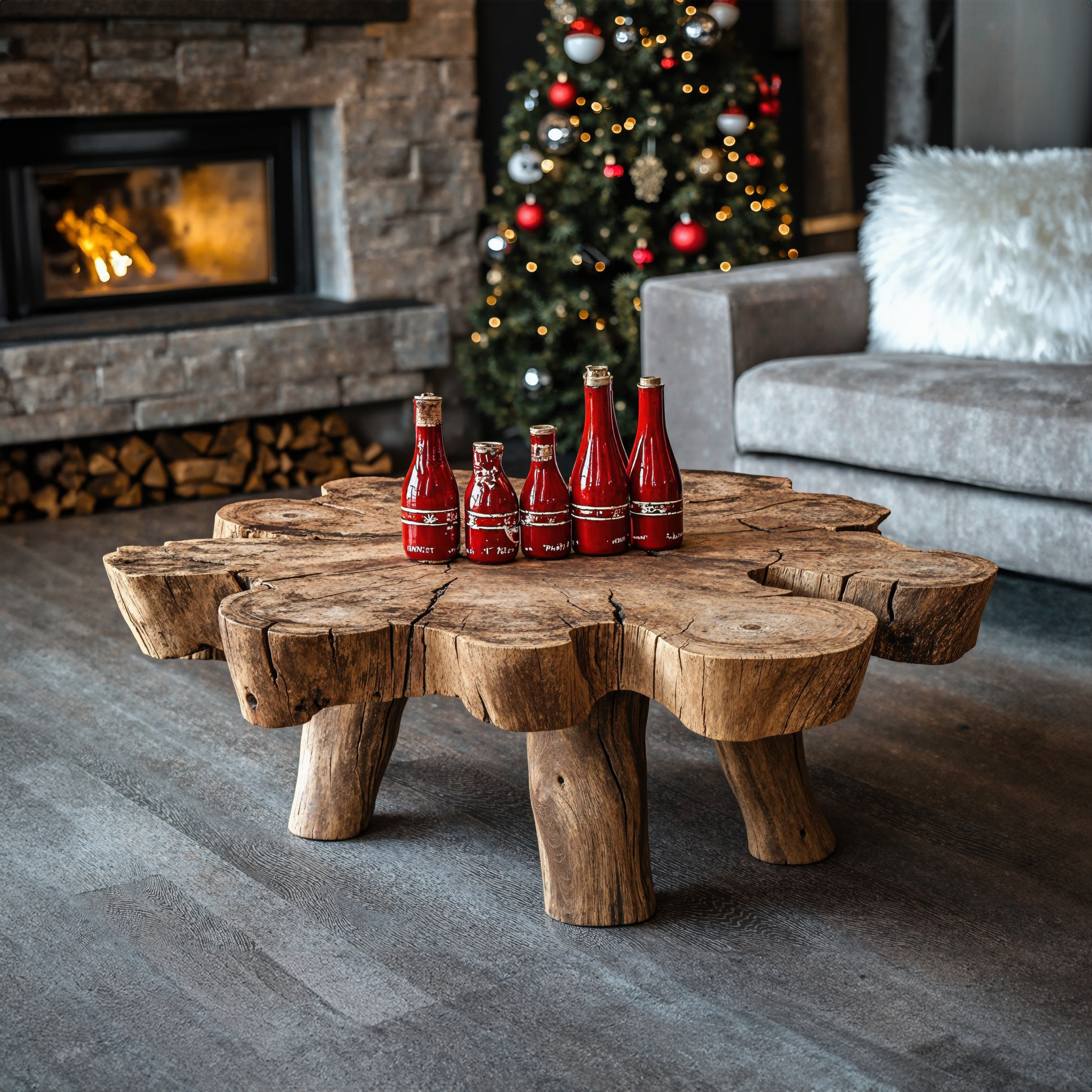 Reclaimed Wood Coffee Table Christmas SILDTCFC002