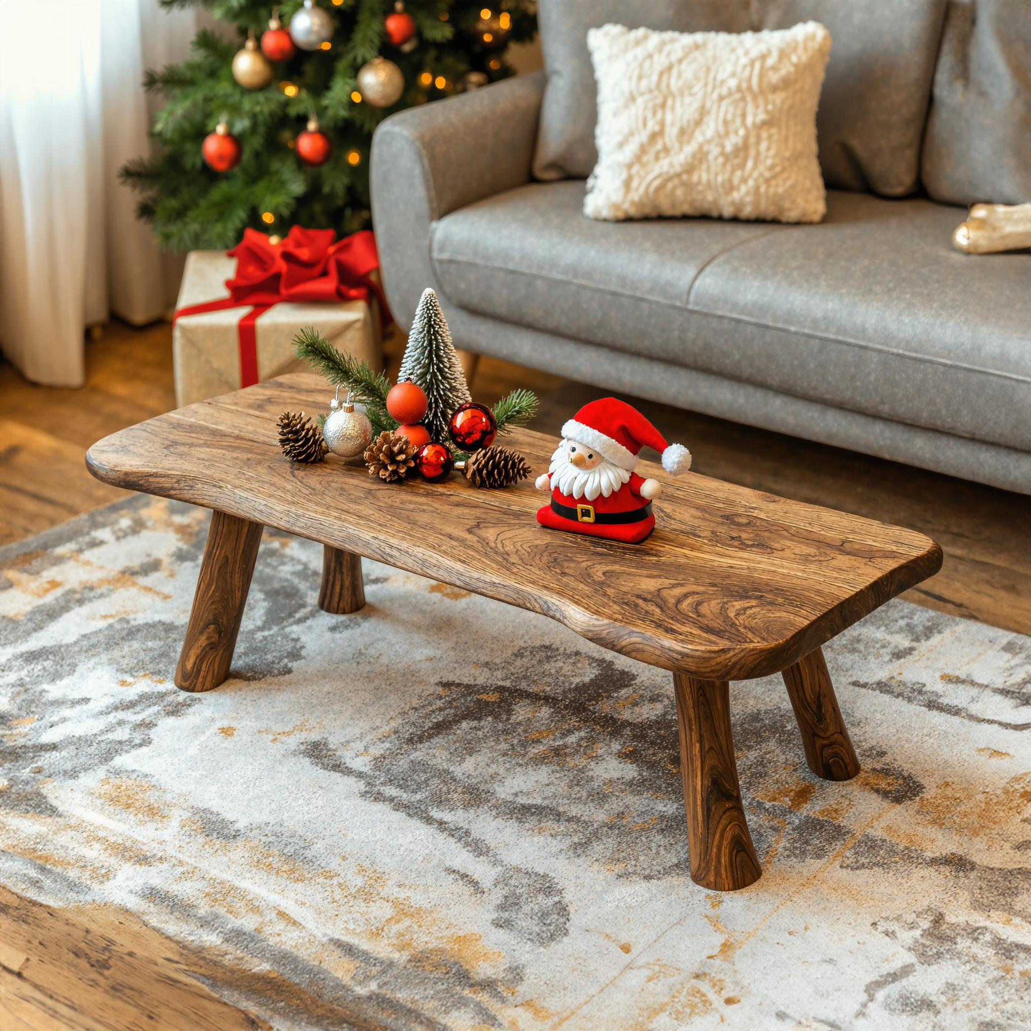 Christmas Coffee Table Farmhouse Decor SILDTCF013