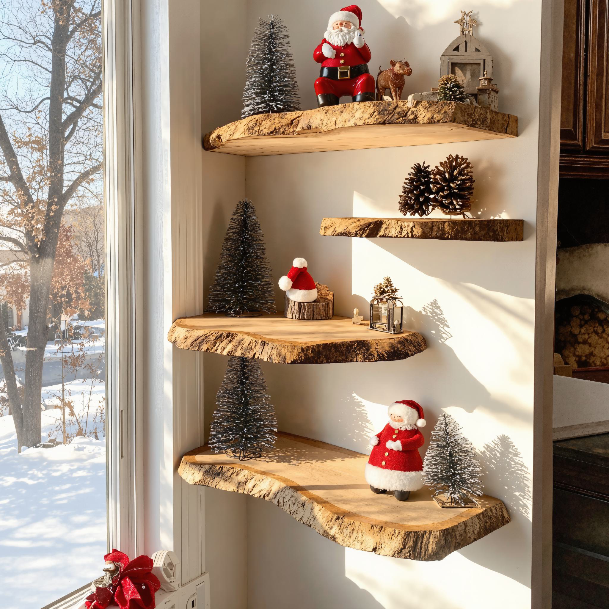 Floating Shelf Wall Shelves Xmas Decorations SILDTFL069