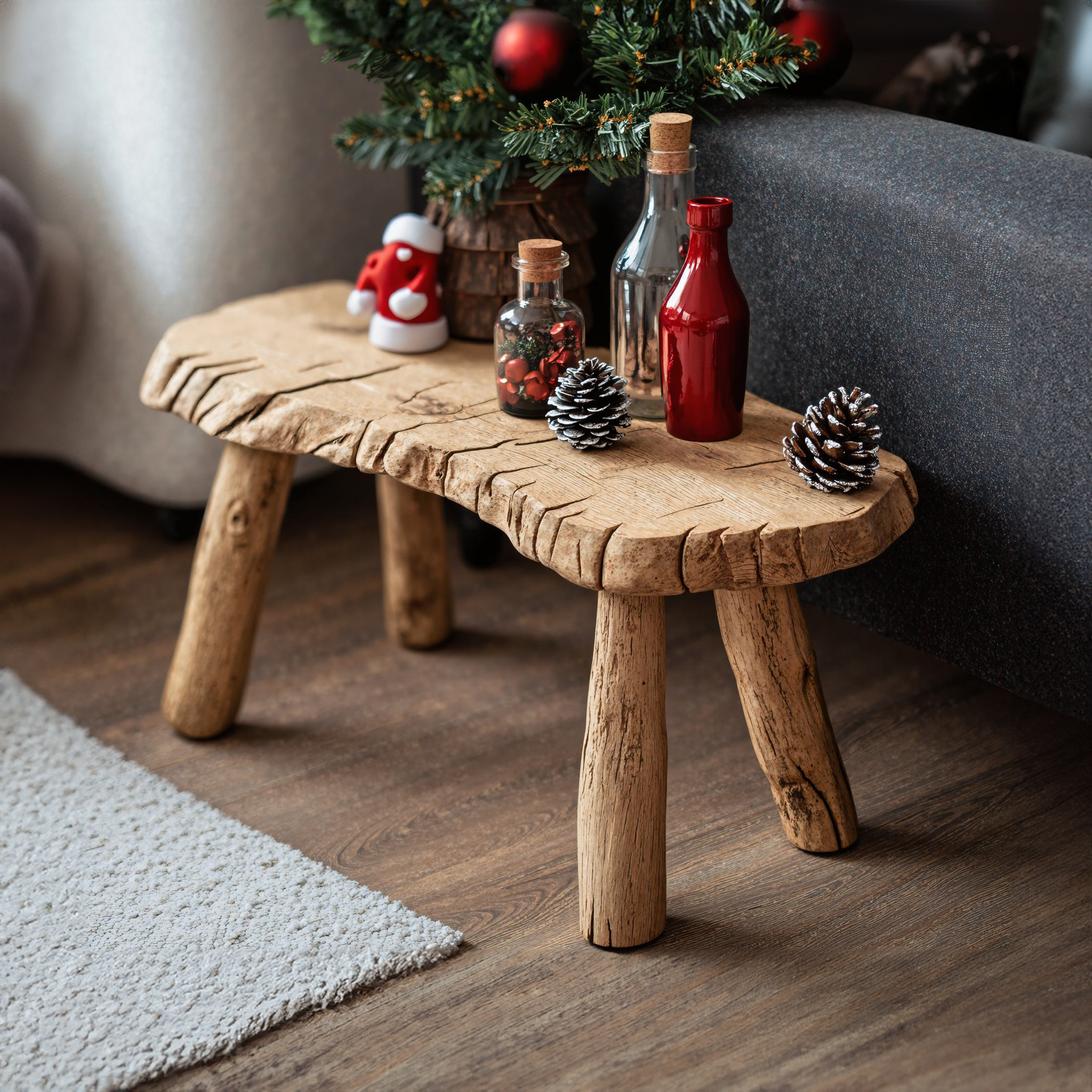 Modern Wood Coffee Table Xmas Decor SILDTCFC022