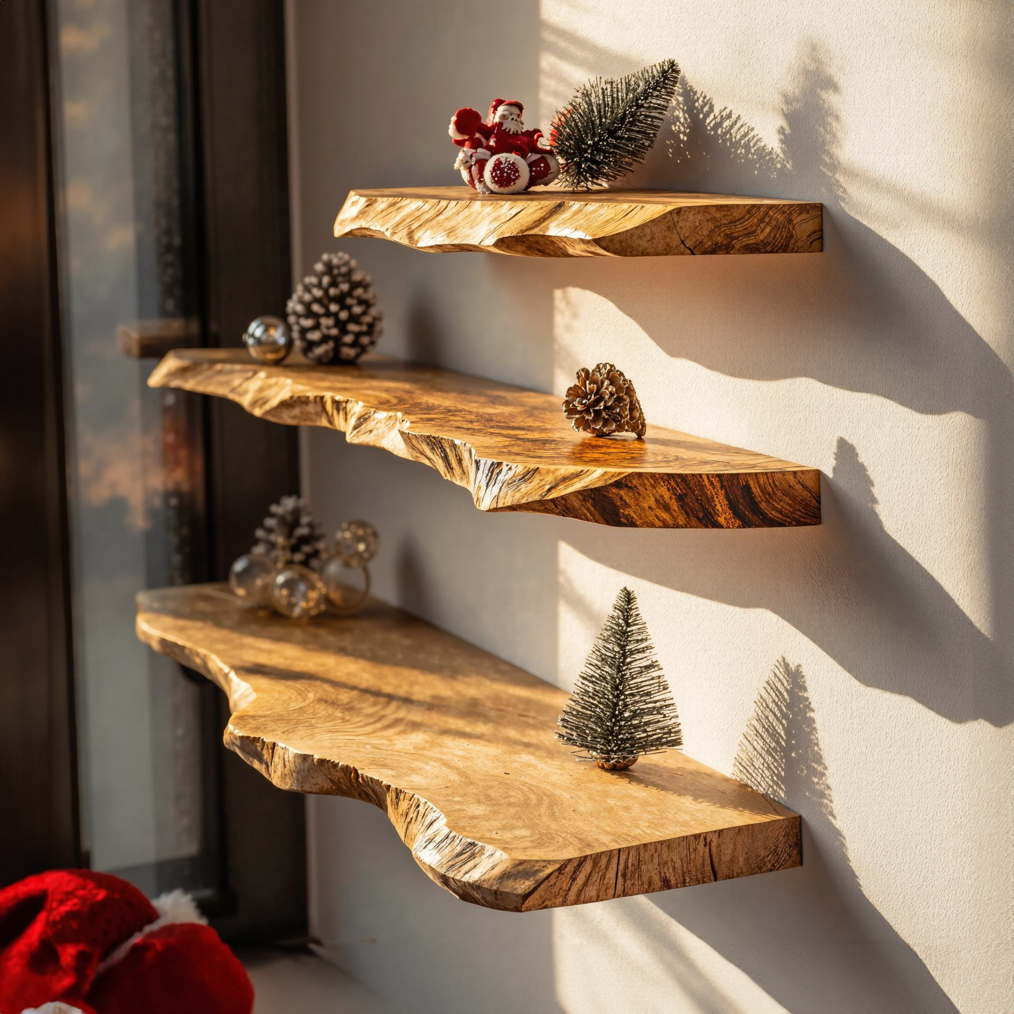 Wooden Floating Shelves Wall Shelves Xmas Decor SILDTFL078