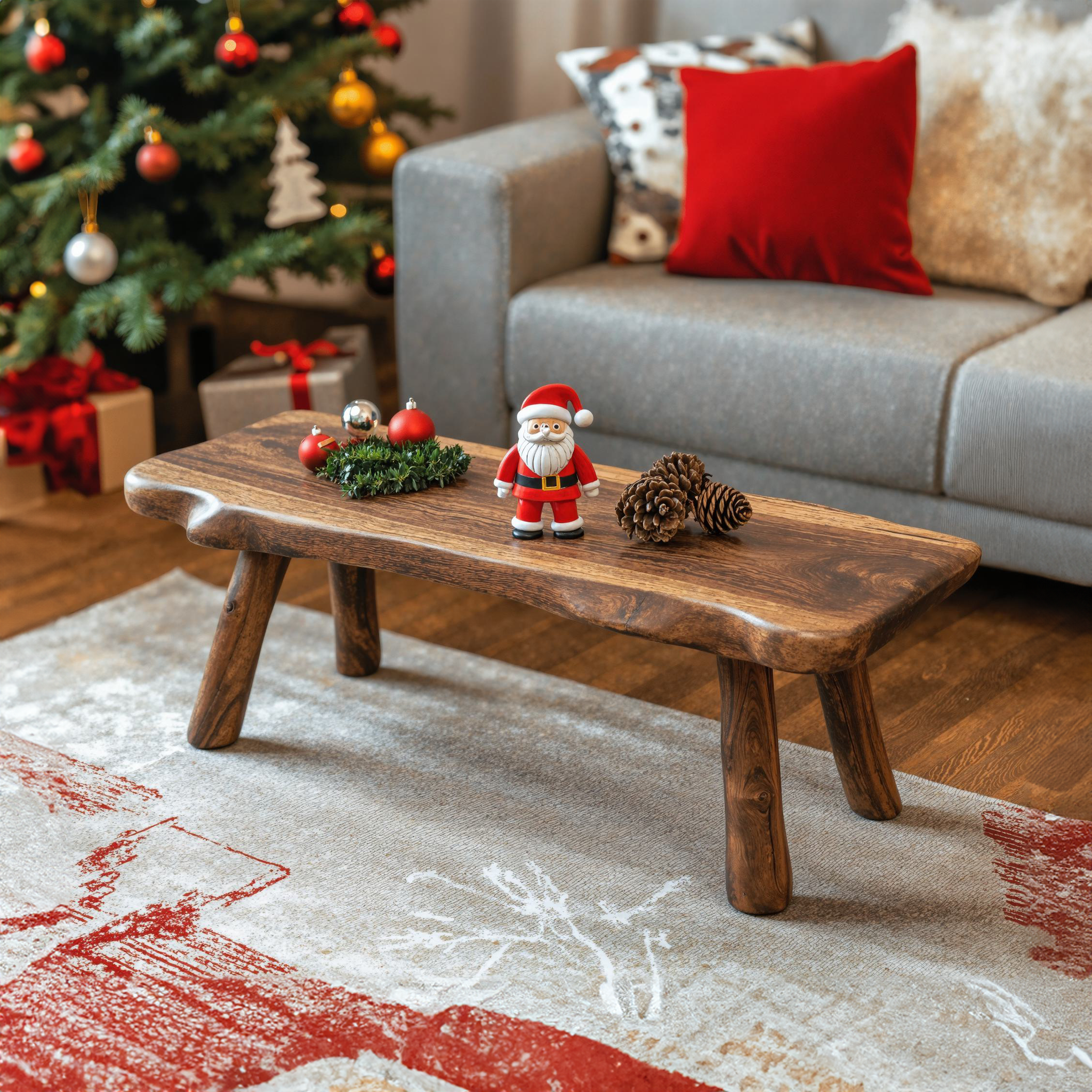 Live Edge Christmas Coffee Table Decoration SILDTCF012