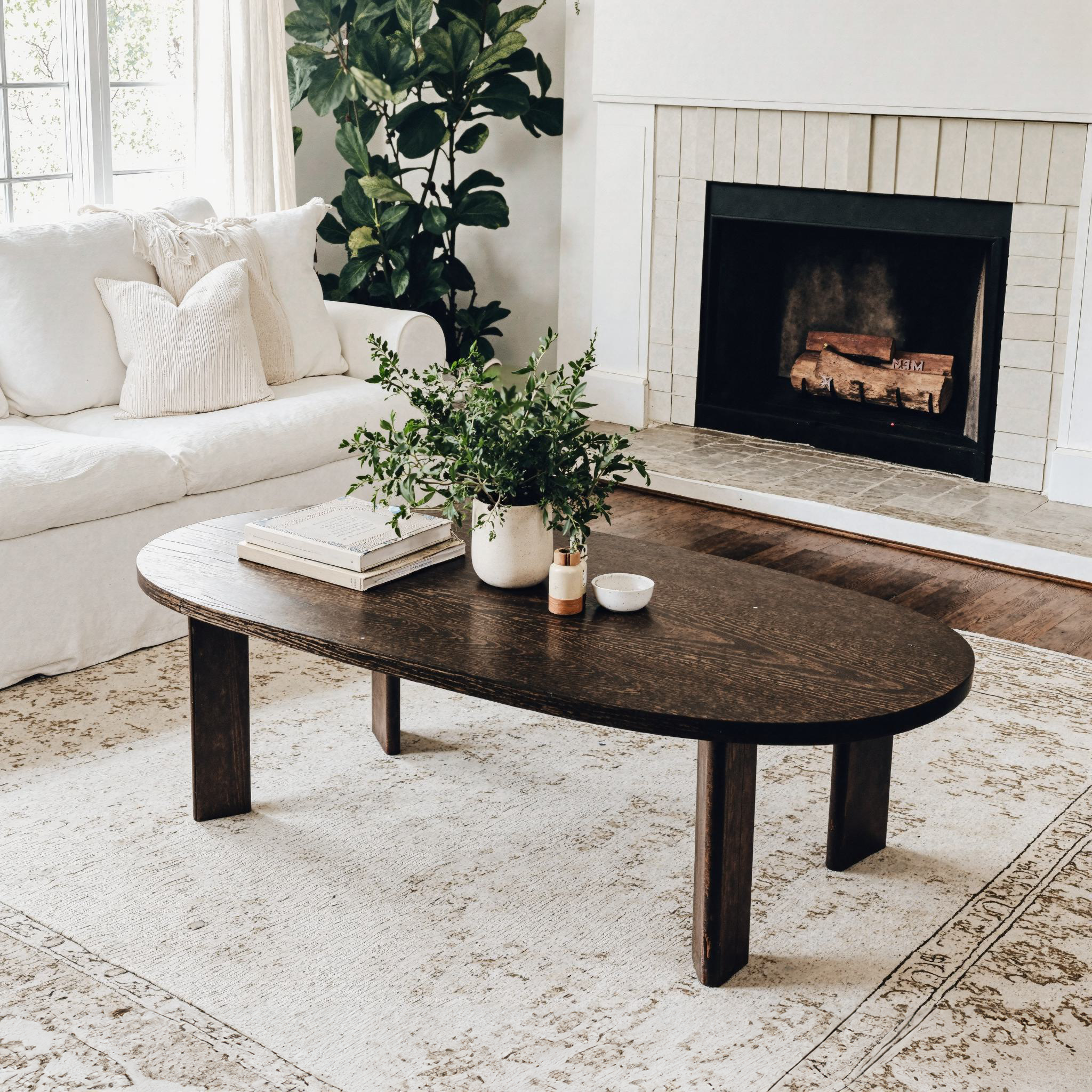 Unique Oak Coffee Table SILDTCF038