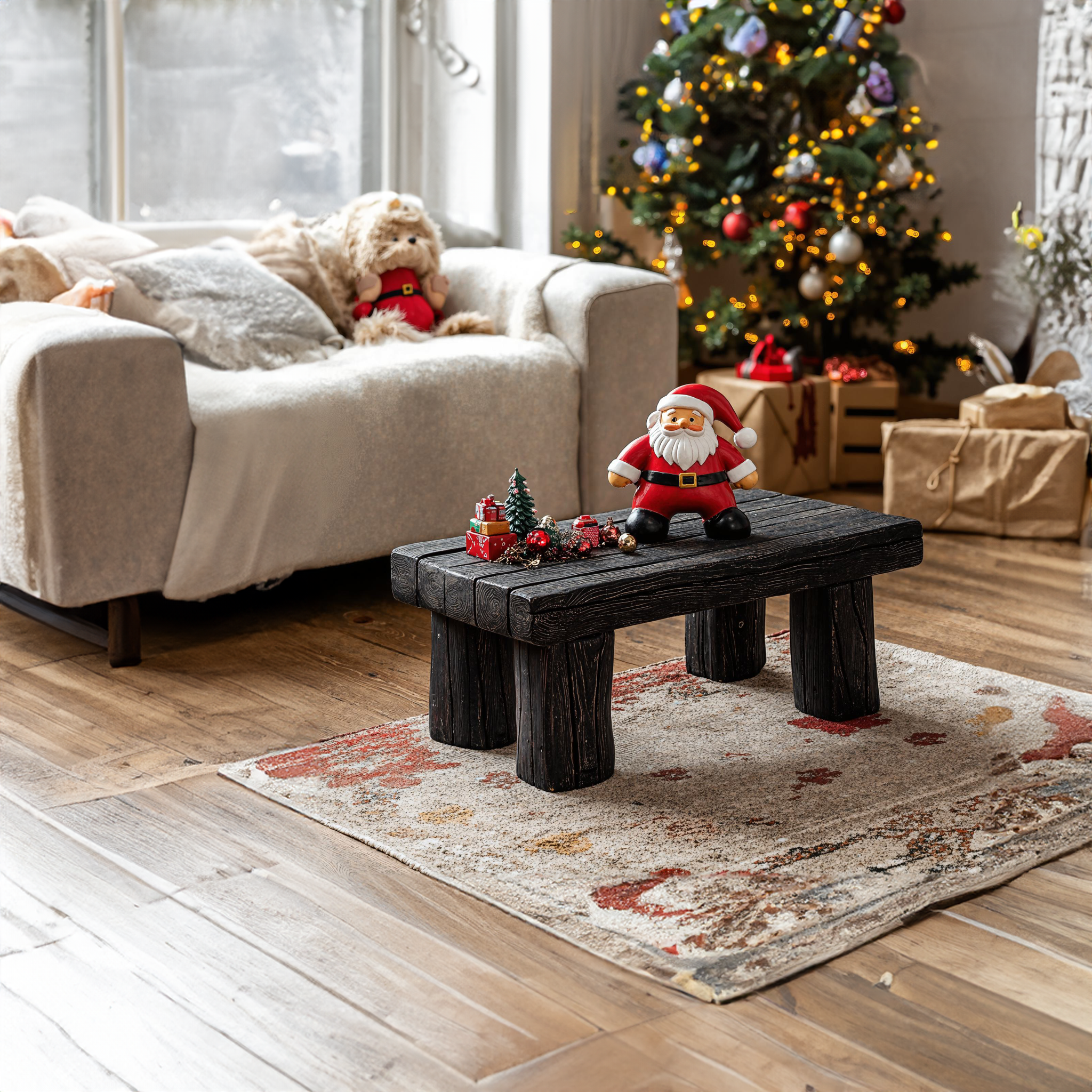 Reclaimed Wood Coffee Table Xmas Decor SILDTCFC005