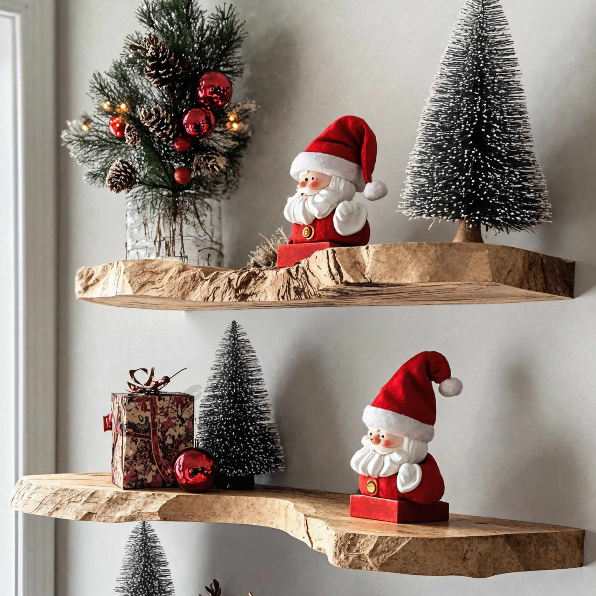 Live Edge Shelves Wall Shelves Christmas Decor SILDTFL065