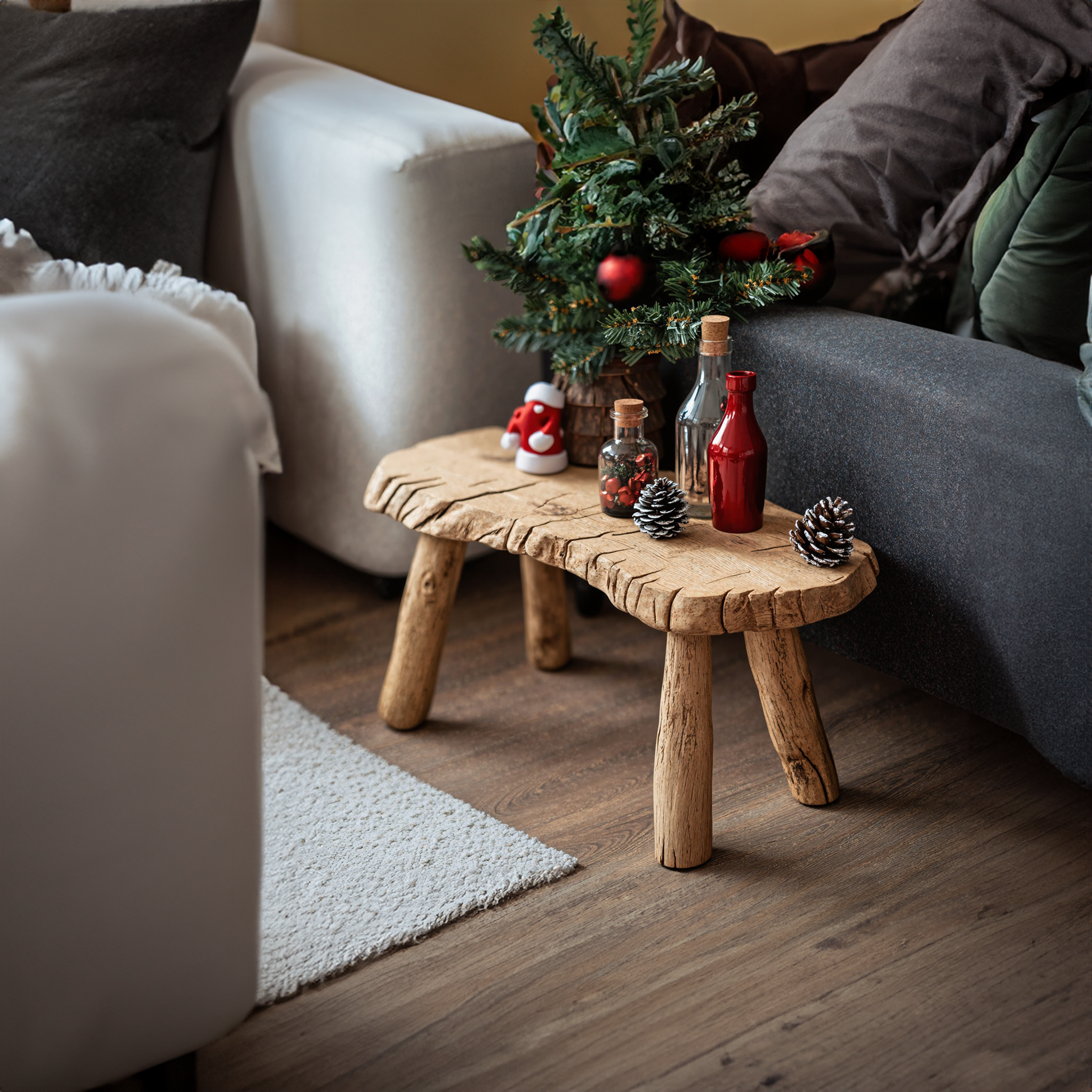 Modern Wood Coffee Table Xmas Decor SILDTCFC022