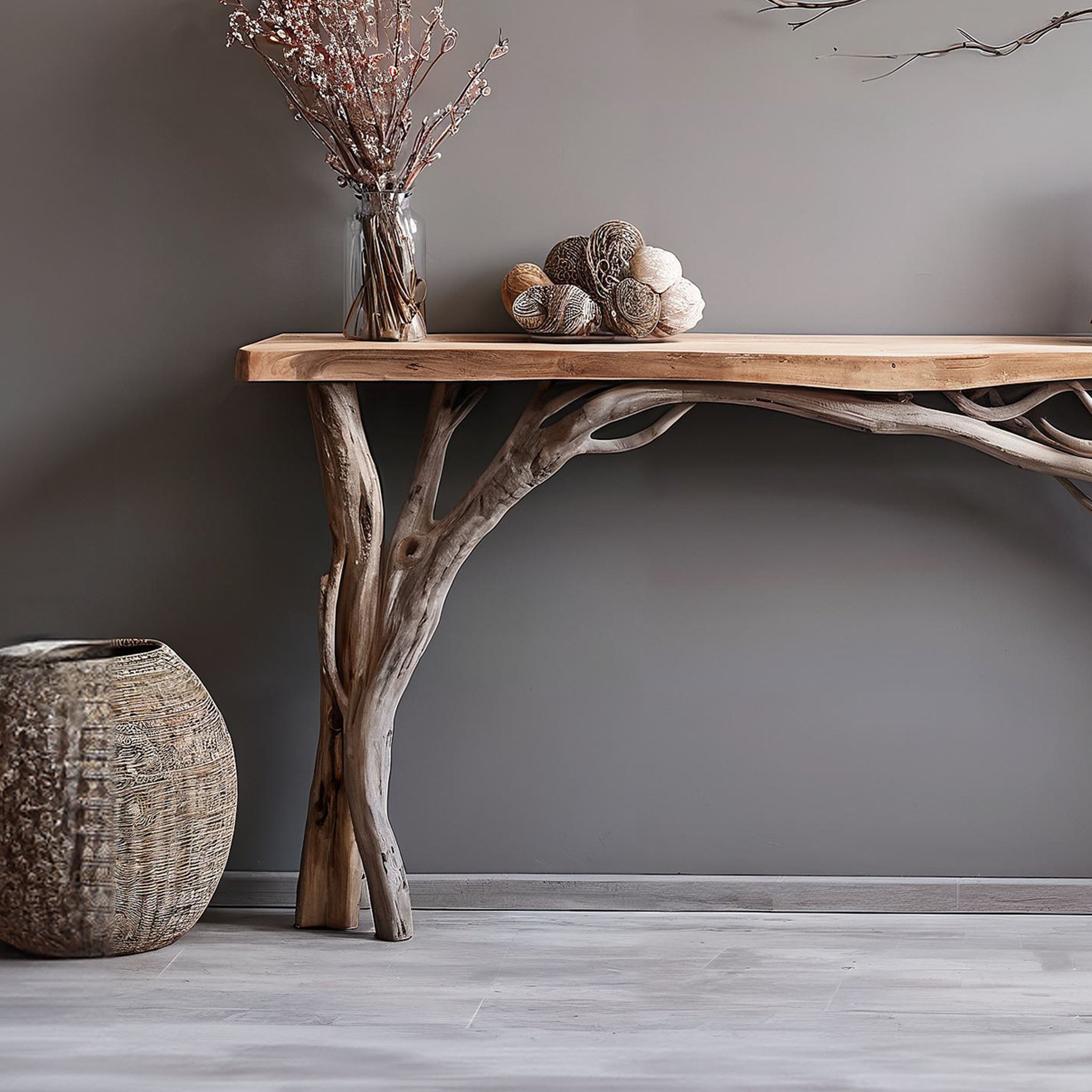 Floating Edge Console Table Woodworking SILDTCS085