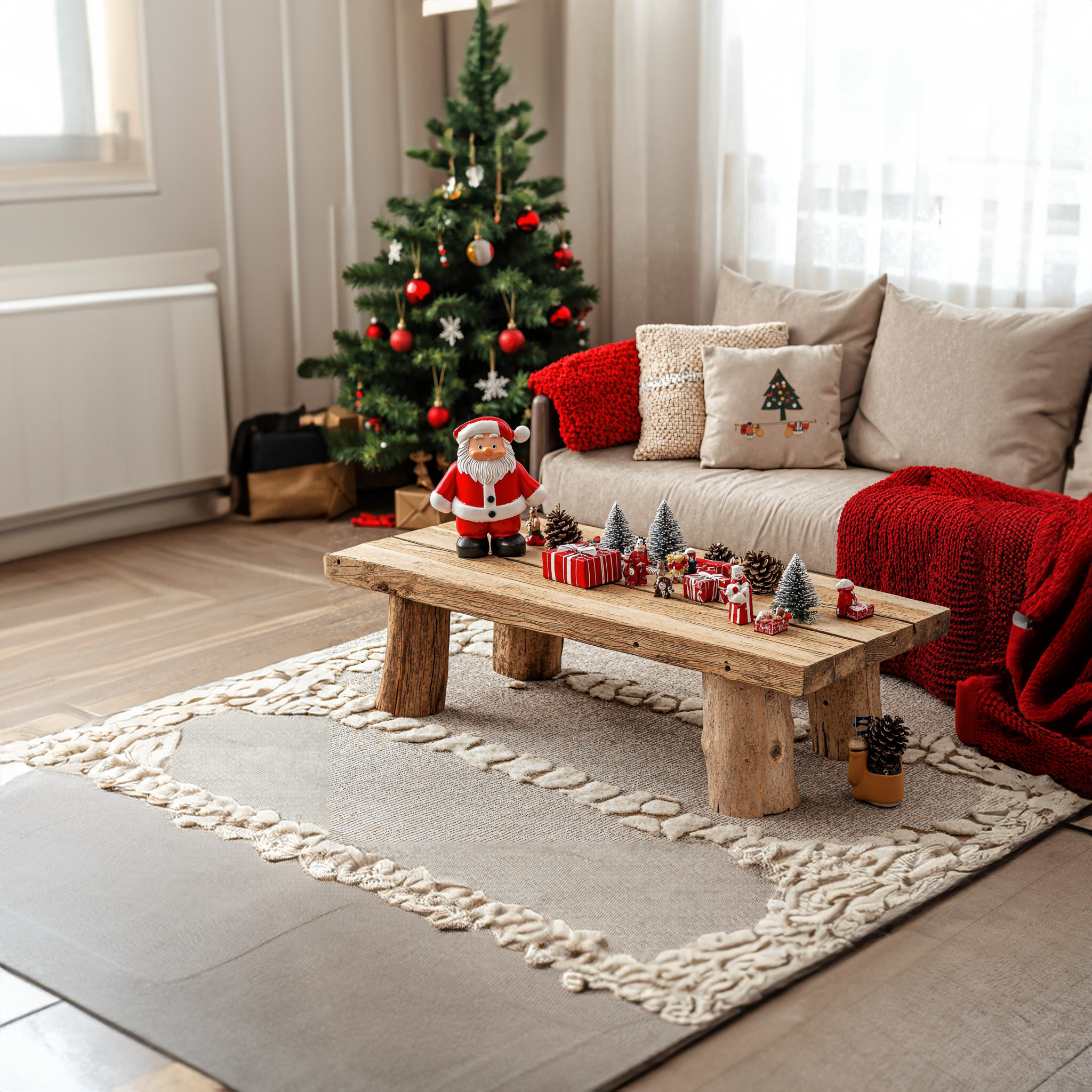 Xmas Coffee Table Reclaimed Wood SILDTCF019