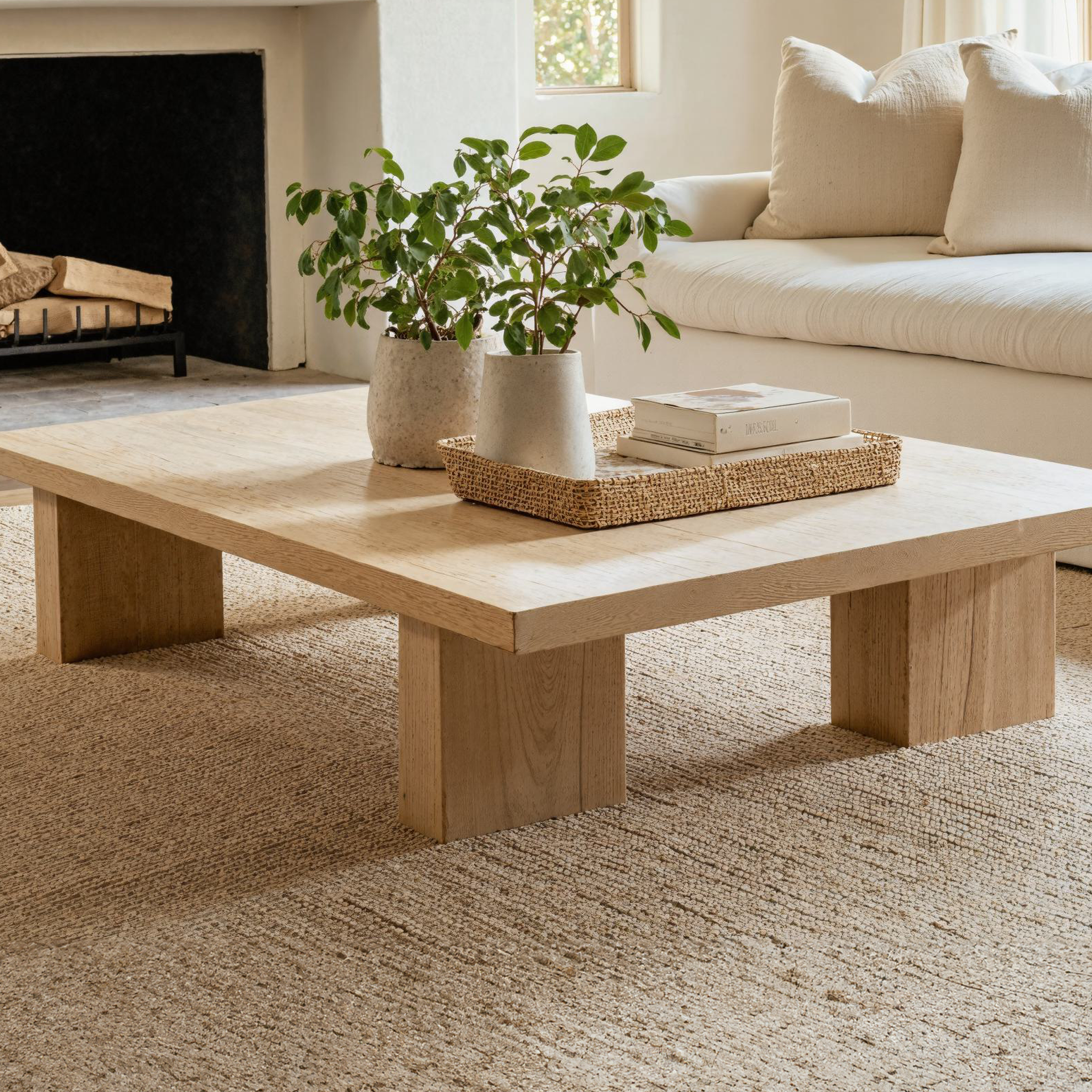 Handcrafted Oak Coffee Table SILDTCF032