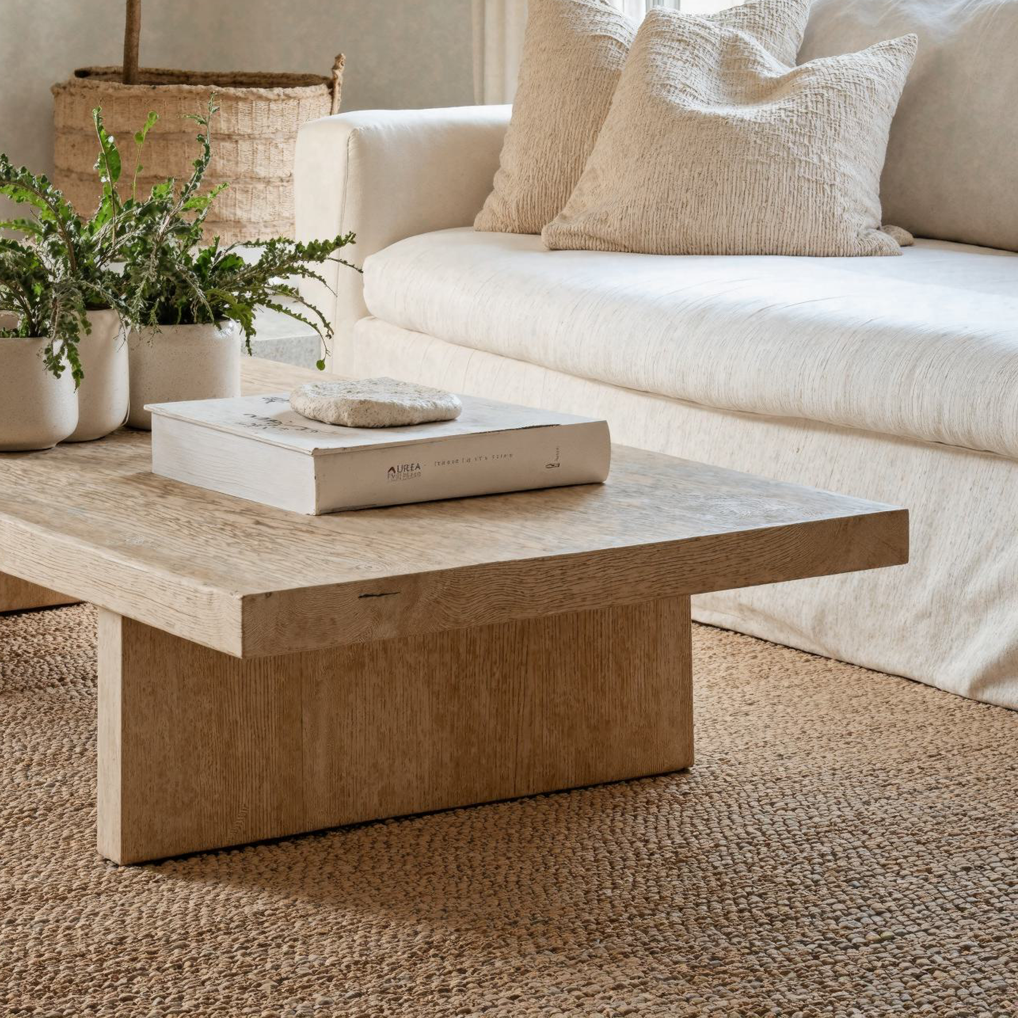 Living Edge Oak Coffee Table SILDTCF031