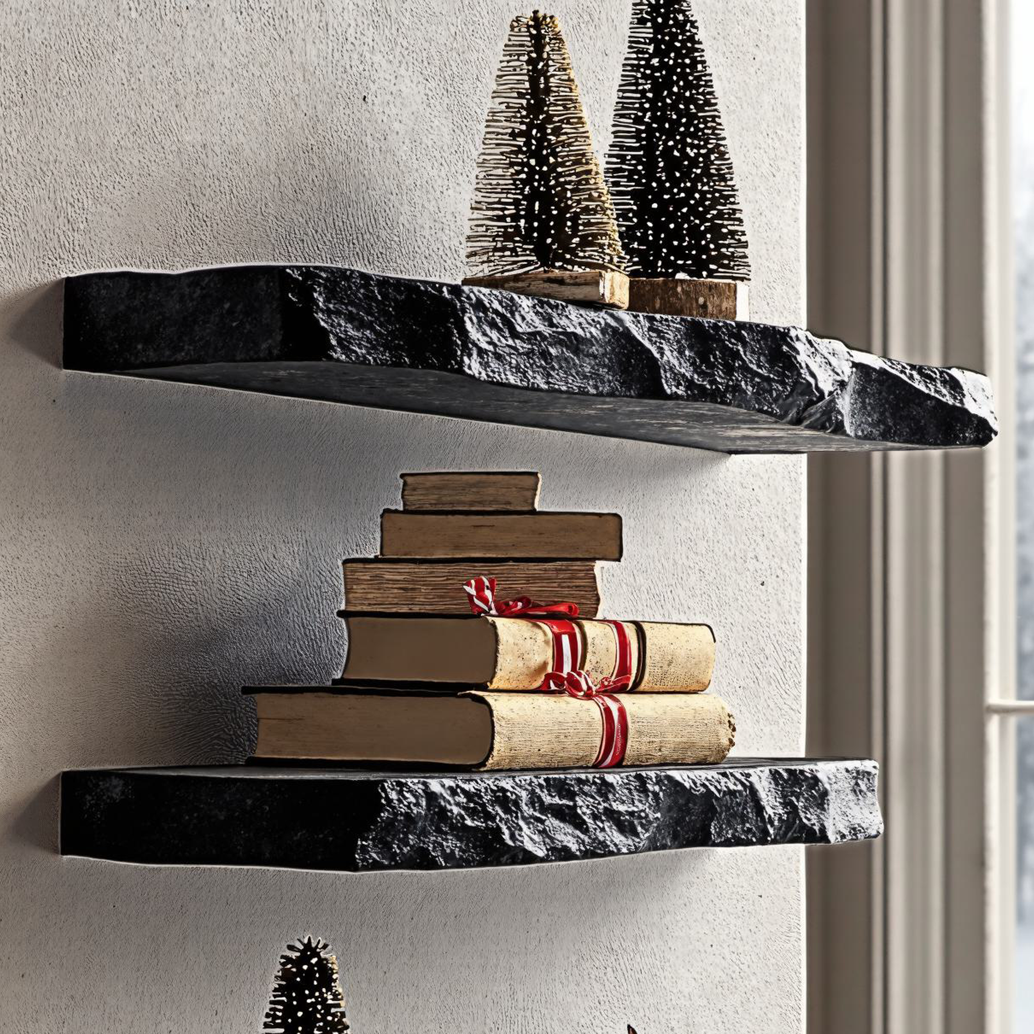 Floating Shelves Live Edge Shelves Christmas Decor SILDTFL085