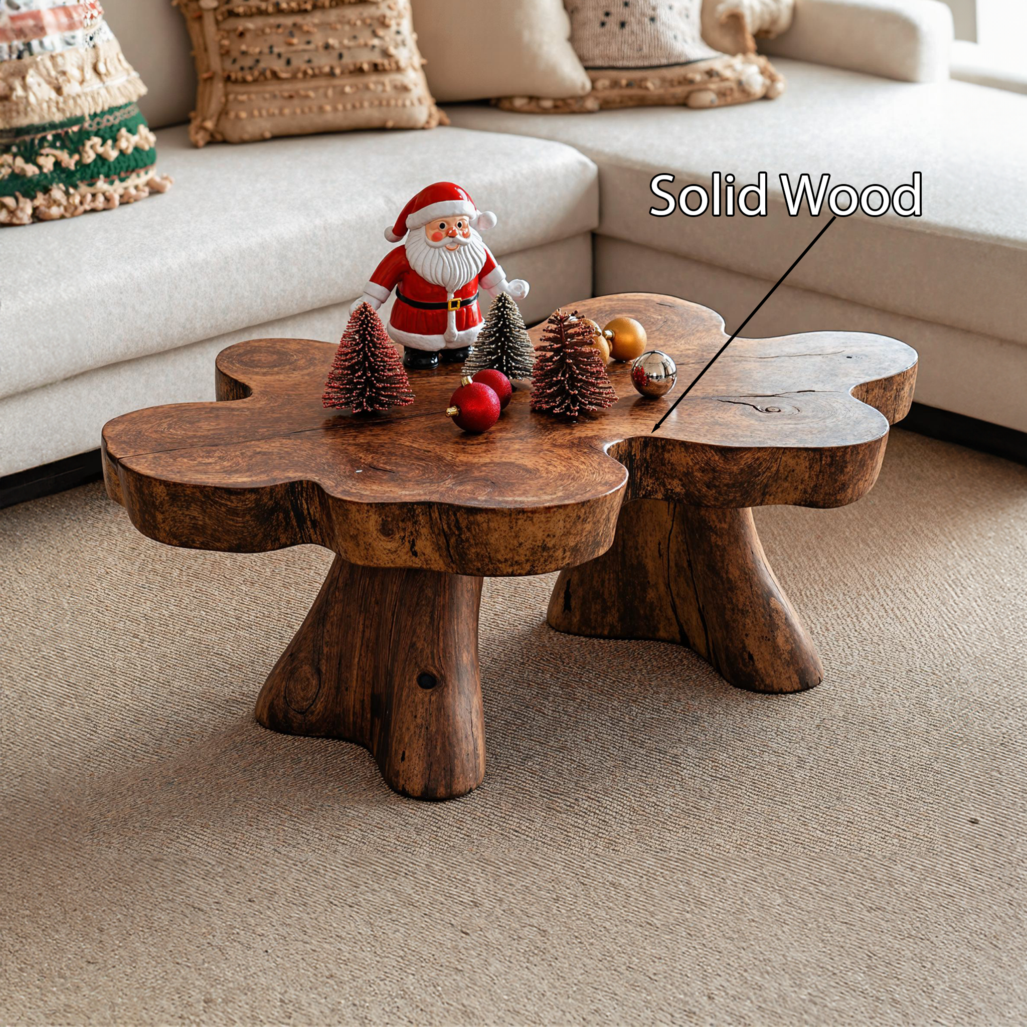 Reclaimed Coffee Table Wood Xmas Decor SILDTCFC021