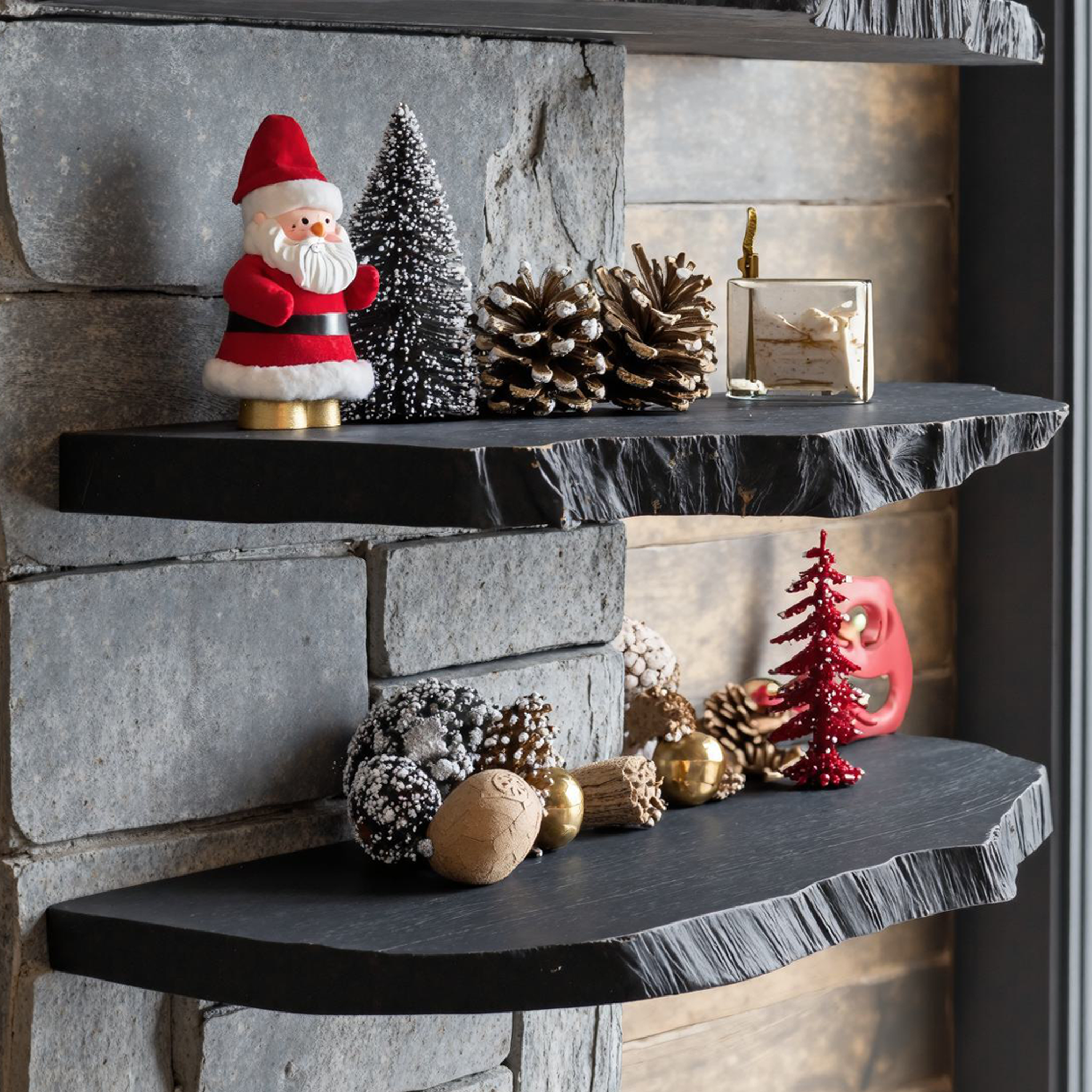 Live Edge Floating Shelves Wall Shelves Xmas Decor SILDTFL067