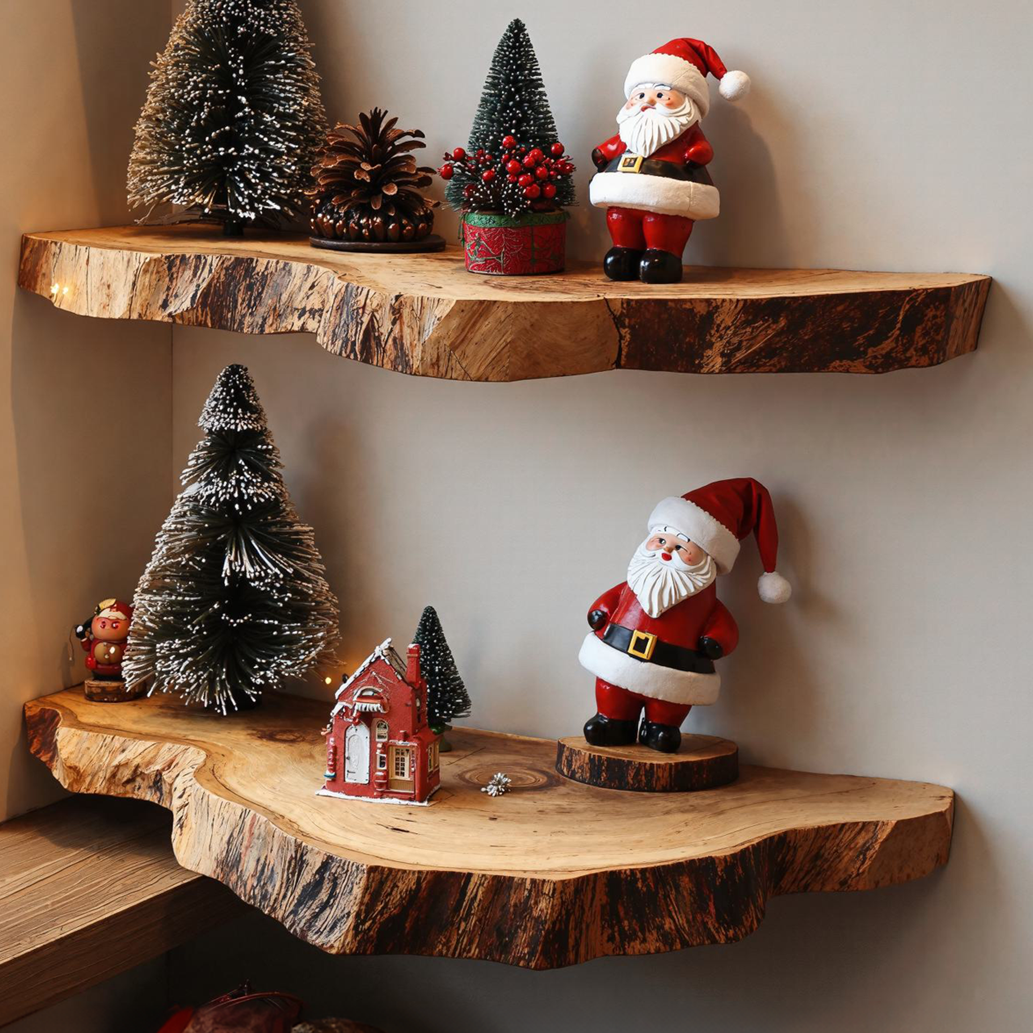 Handcrafted Floating Shelves Wall Shelves Xmas Decor SILDTFL063