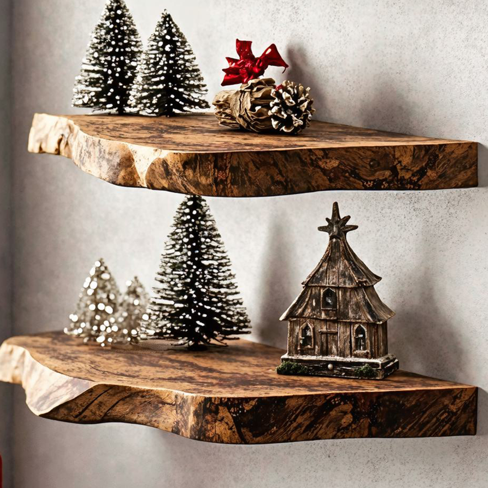 Live Edge Shelves Wall Shelves Xmas Decor SILDTFL066