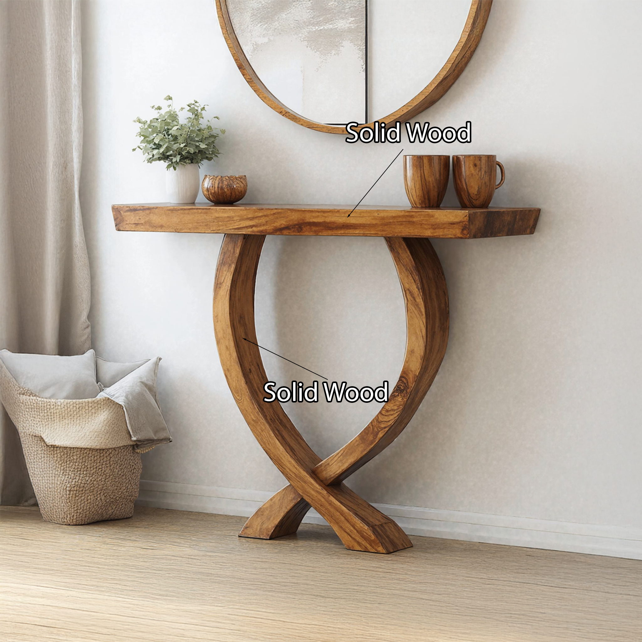 Narrow Console Table Entry Table Unique Design SILDTCS124