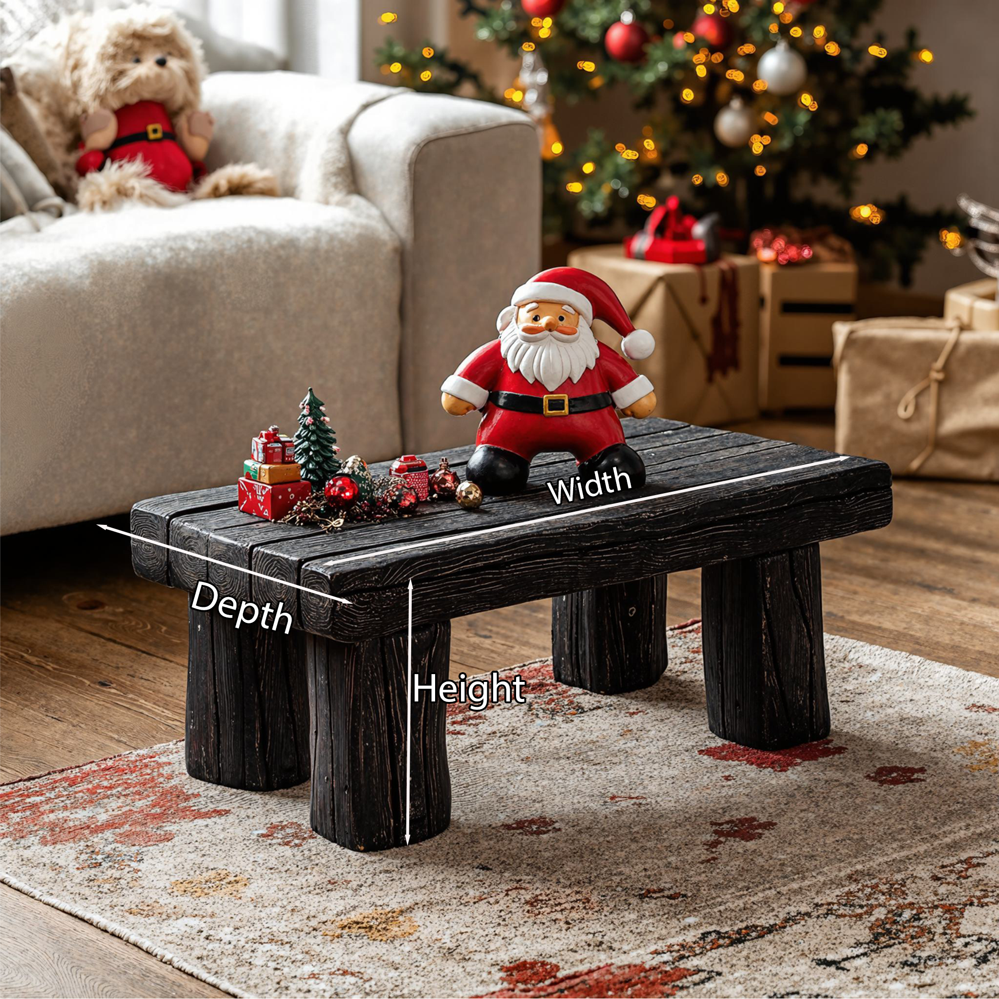 Reclaimed Wood Coffee Table Xmas Decor SILDTCFC005