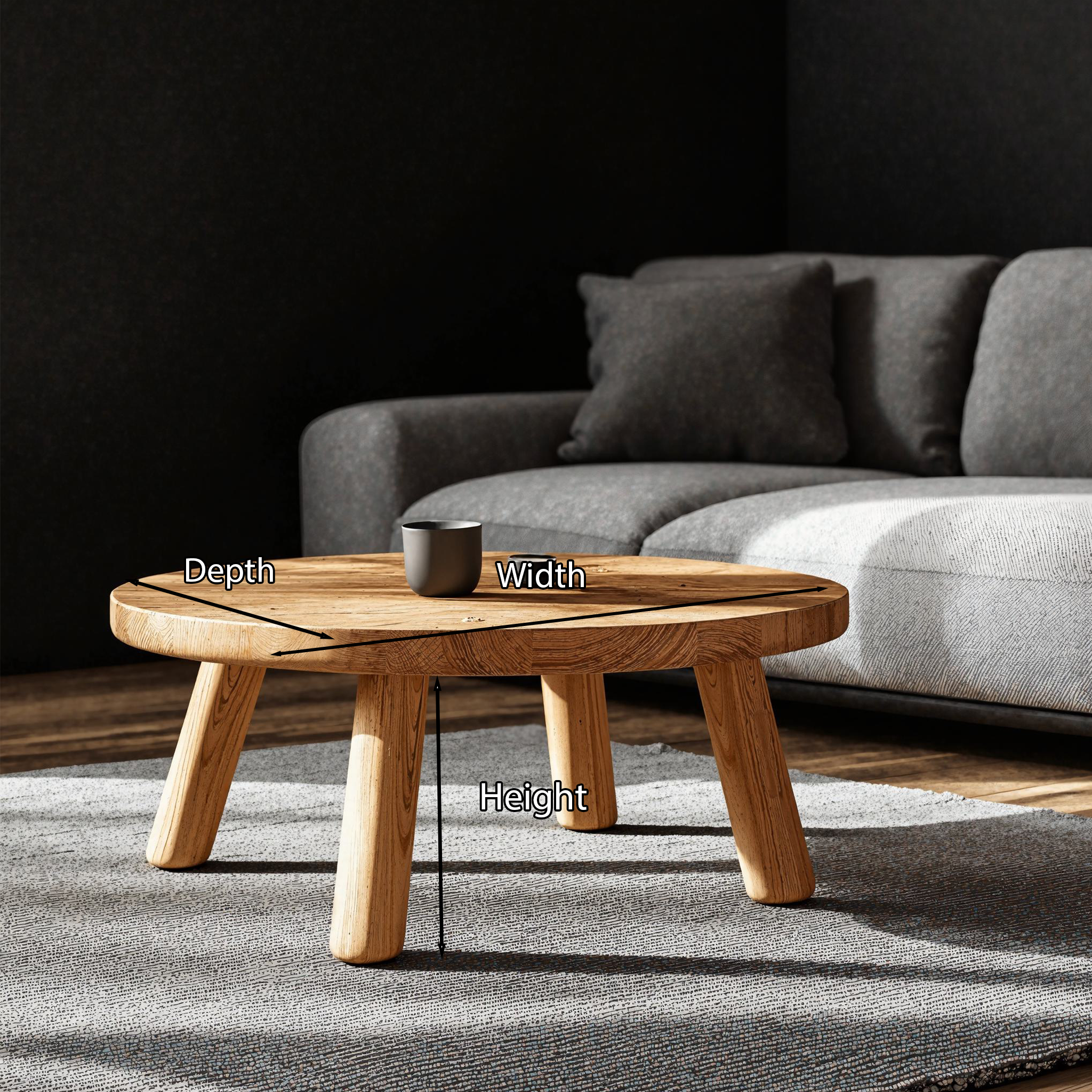 Oak Coffee Table Handcrafted SILDTCF033