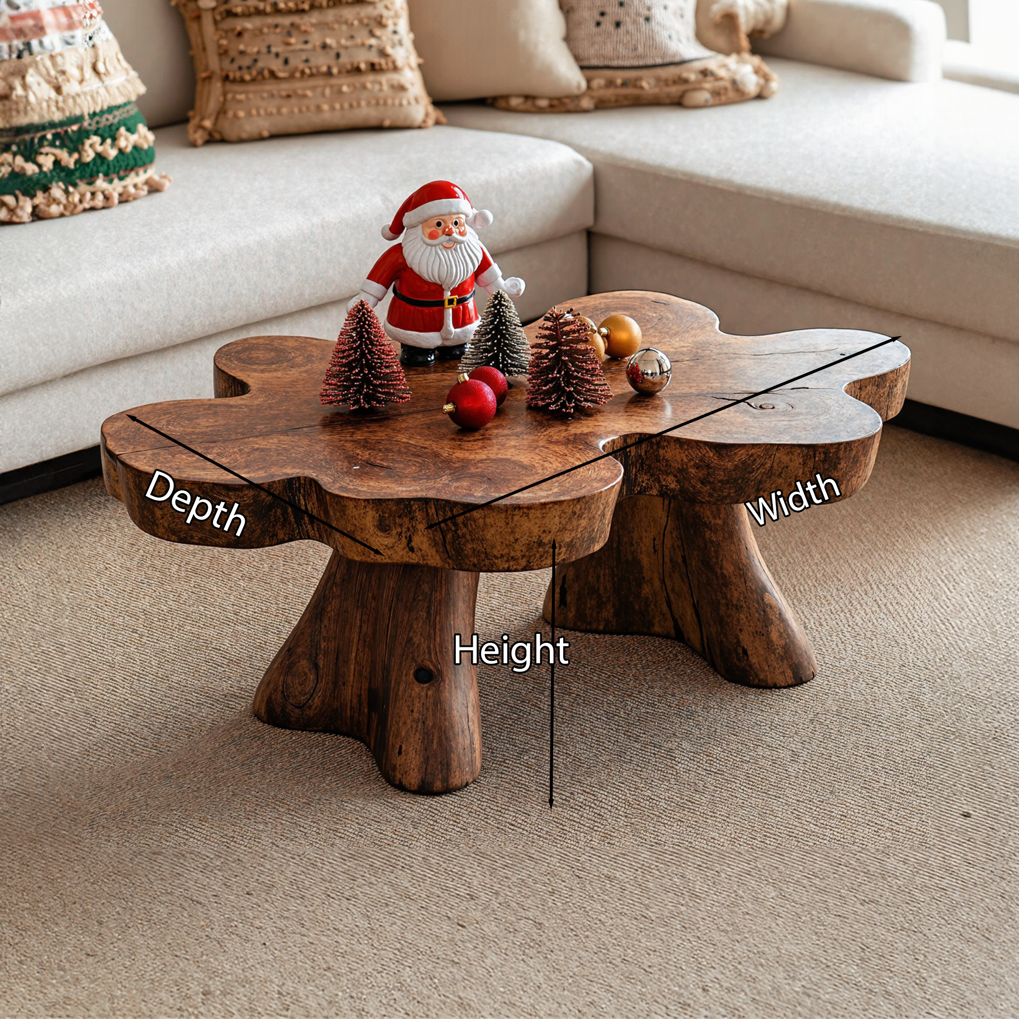 Reclaimed Coffee Table Wood Xmas Decor SILDTCFC021