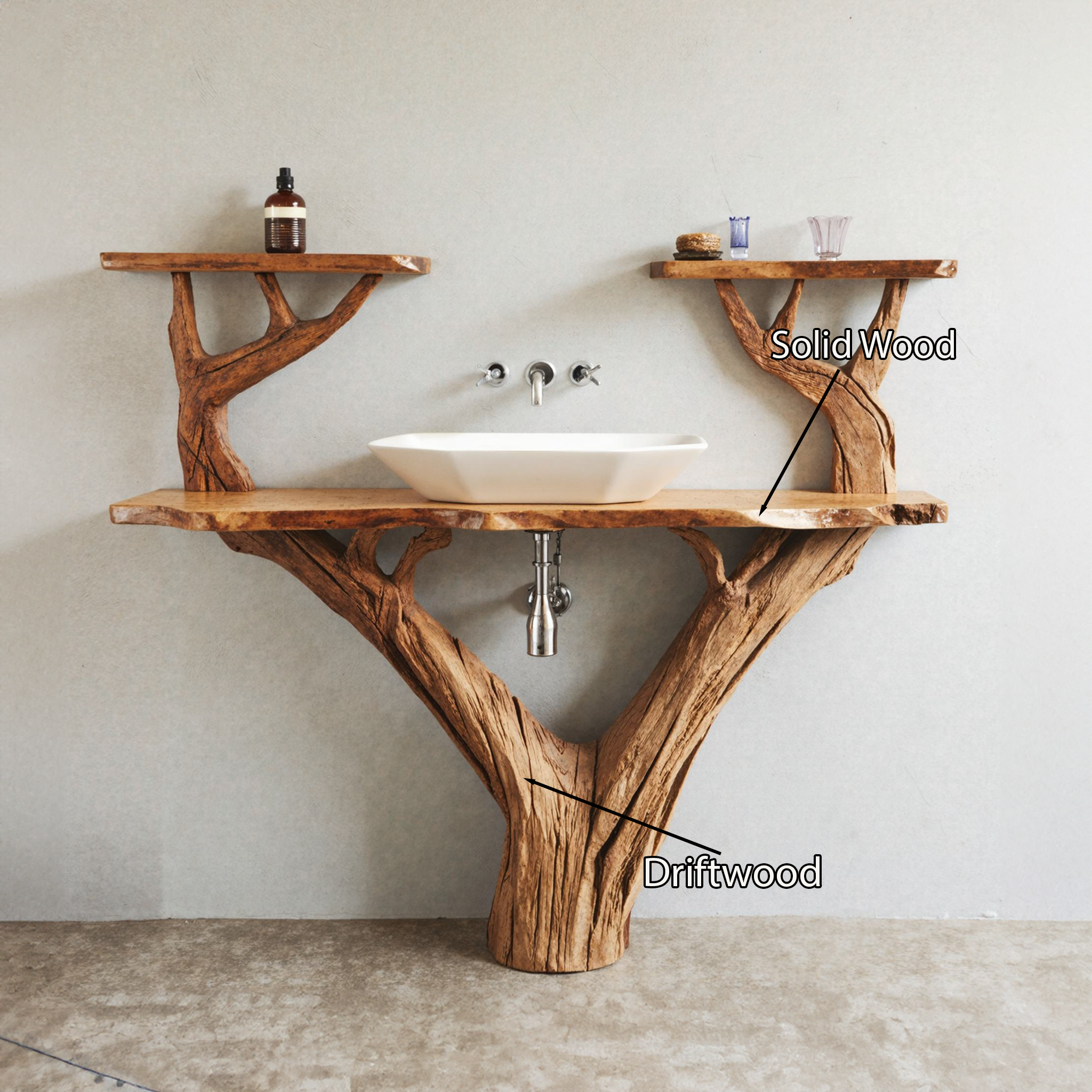 Handcrafted Bathroom Vanity Sink SILDTBRV011