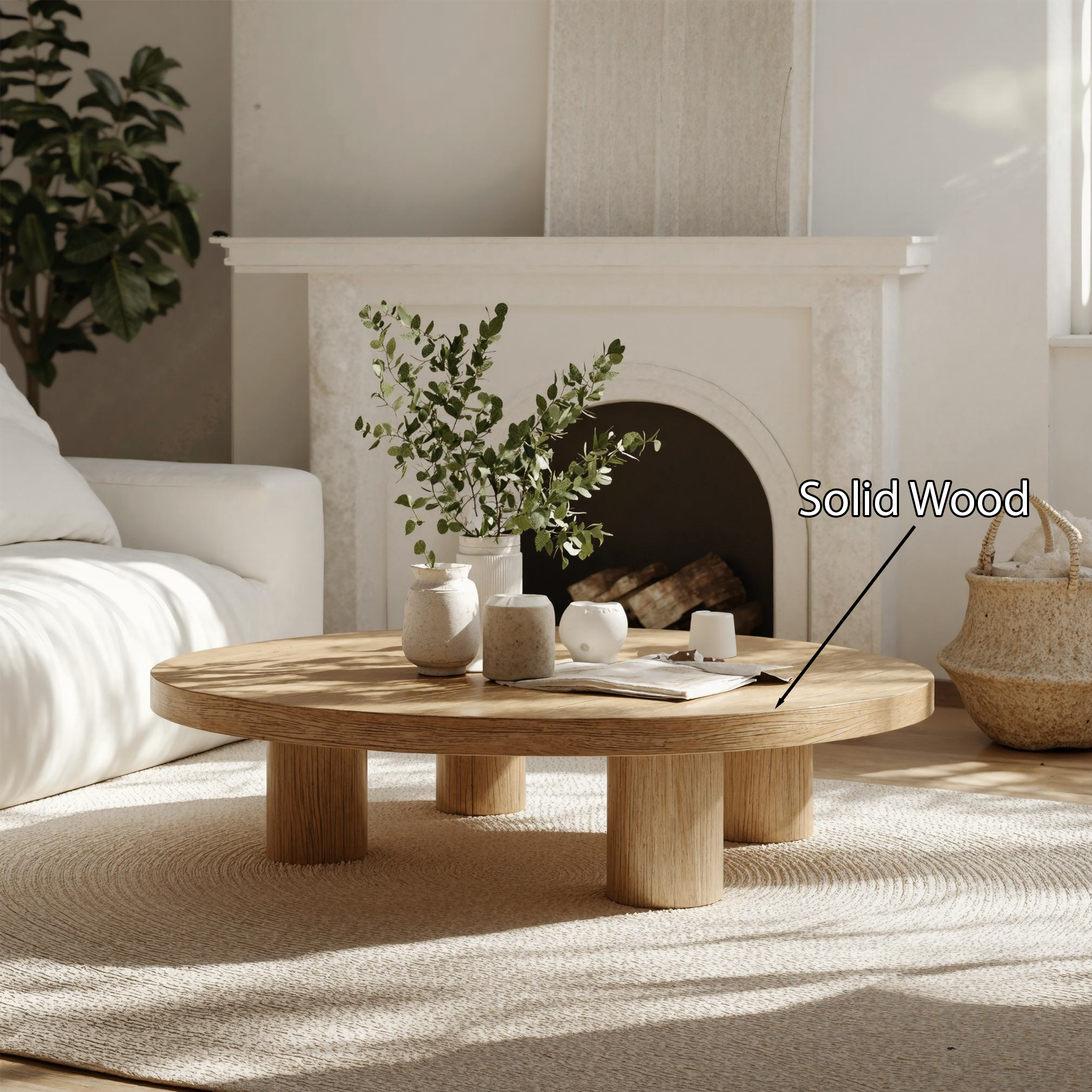 Handmade Oak Coffee Table SILDTCF040